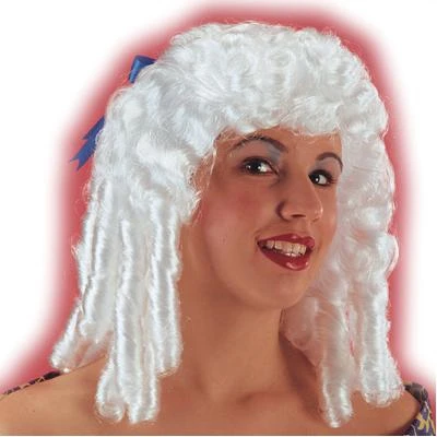 CARNEVALE Parrucca Dama Bianca 3 CARNEVALE Parrucca Dama Bianca