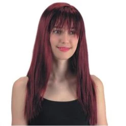 CARNEVALE PARRUCCA MOGANO CON FRANGIA