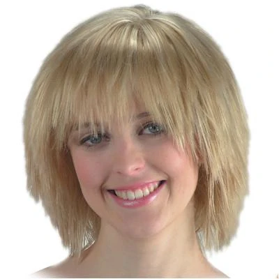 CARNEVALE PARRUCCA CORTA BIONDA 3 CARNEVALE PARRUCCA CORTA BIONDA