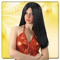 CARNEVALE PARRUCCA PATTY NERA