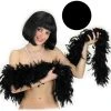CARNEVALE Boa Satinato Cm. 180 ø Cm. 25 Nero In Busta C/cav.(gr.100 Circa) -FANCY MAGIC shop 08234 400x400 1