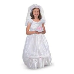 Melissa & Doug Costume Sposa Per Bimba Tg. 3-6 Anni