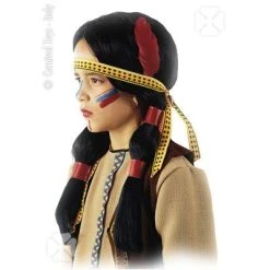 CARNEVALE Parrucca Occhi Lucenti In Valigetta Bimbo