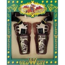 CARNEVALE Cinturone Con 2 Pistole Old West