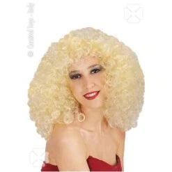 CARNEVALE PARRUCCA RICCIA EDY BIONDA IN VALIGETTA