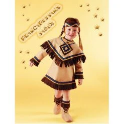 CARNEVALE Costume Principessina Sioux Baby 2/3 Anni