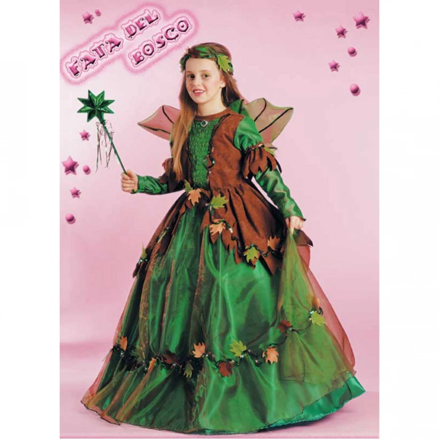 FANCY MAGIC Fata Del Bosco Costume 7/8 Anni 3 FANCY MAGIC Fata Del Bosco Costume 7/8 Anni