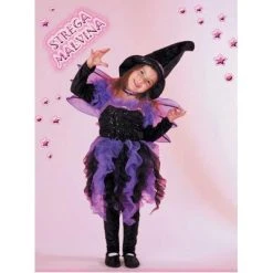 CARNEVALE Costume Strega Malvina Tg. 5/6 Anni