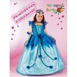 CARNEVALE Costume Principessa Fiordaliso 7/8 Anni
