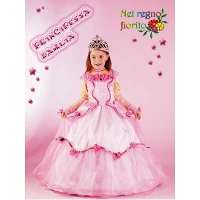 CARNEVALE Costume Principessa Dahlia 5/6 Anni 3 CARNEVALE Costume Principessa Dahlia 5/6 Anni