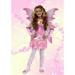 CARNEVALE Costume Magic Fairy Rosa Tg. 9/11 Anni