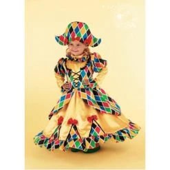 CARNEVALE Costume Arlecchina 1/2 Anni