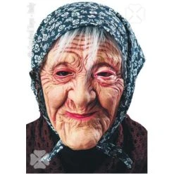 CARNEVALE Maschera Vecchia Befana In Gomma