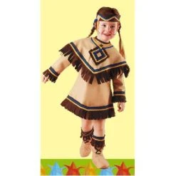 CARNEVALE Costume Principessina Sioux Baby 1/2 Anni