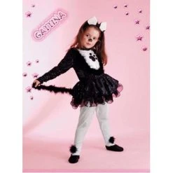 CARNEVALE Costume Gattina Tg. 3/4 Anni