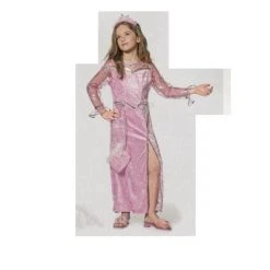 CARNEVALE Costume Principessa Rosa 5/6 Anni