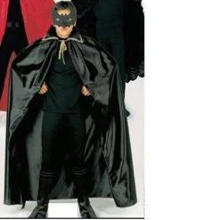 CARNEVALE Mantello Nero Bambino (9 - 12 Anni)