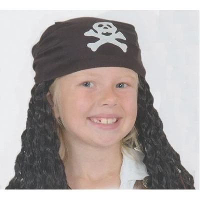 CARNEVALE Parrucca Pirata Bambino Con Bandana 3 CARNEVALE Parrucca Pirata Bambino Con Bandana